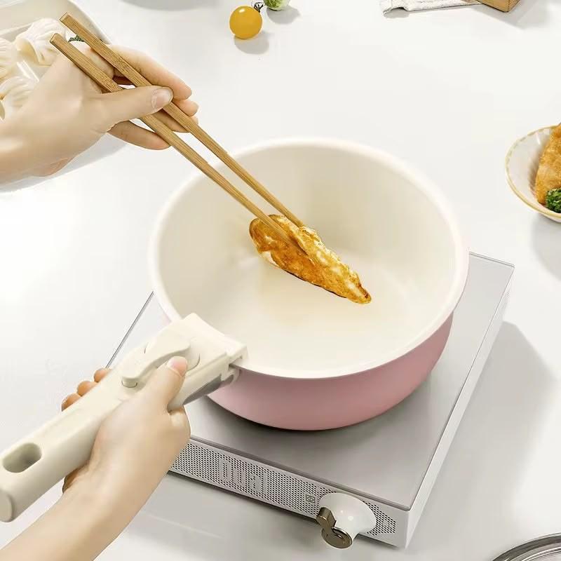 Batería de cocina premium antiadherente con mango desmontable - 15 piezas miniatura 3