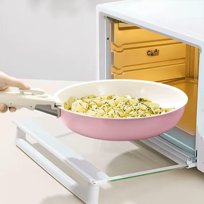 Batería de cocina premium antiadherente con mango desmontable - 15 piezas miniatura 4