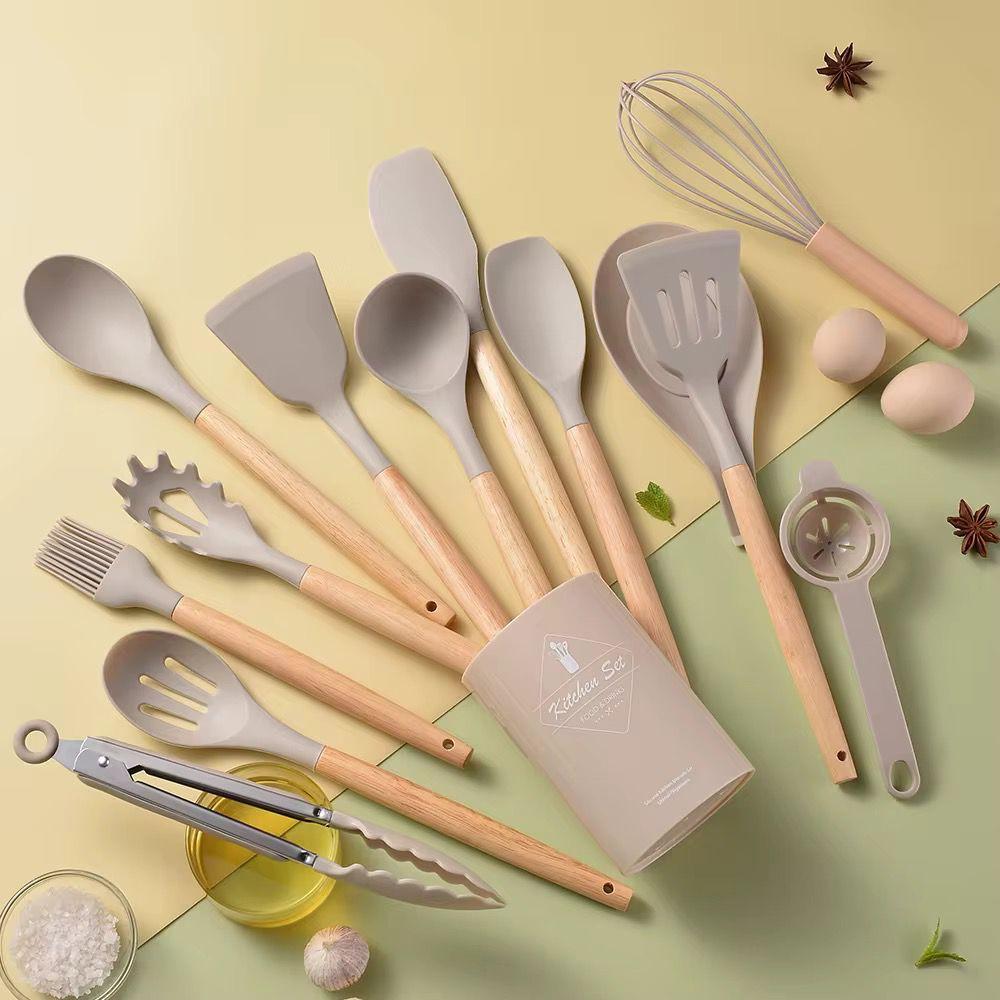 Set de utensilios de cocina con soporte - 14 piezas. - imagen 1