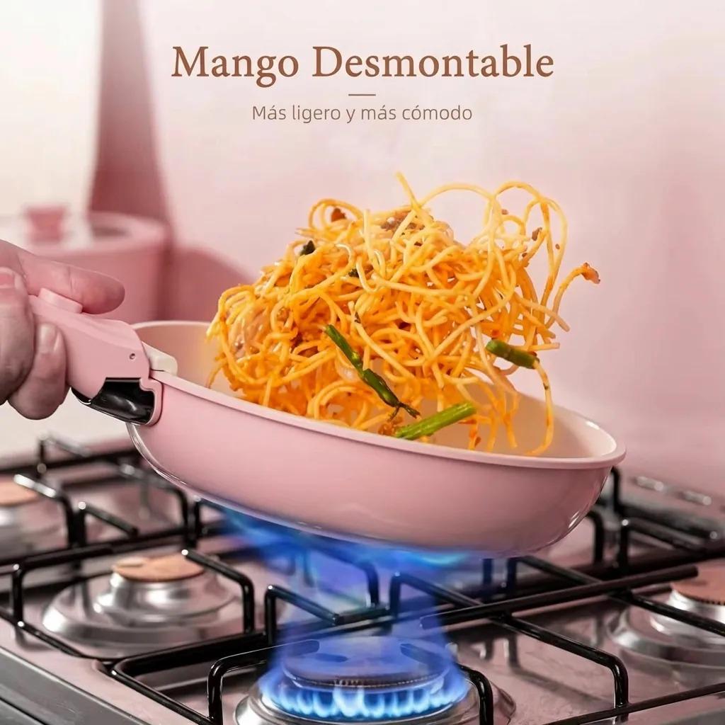 Set de batería rosa con mango desmontable - 17 piezas miniatura 2