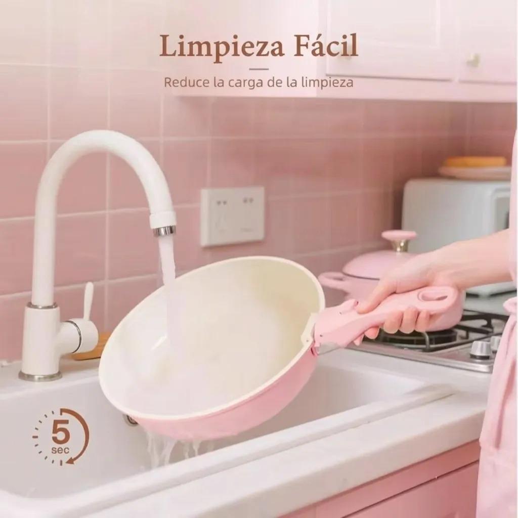 Set de batería rosa con mango desmontable - 17 piezas miniatura 7