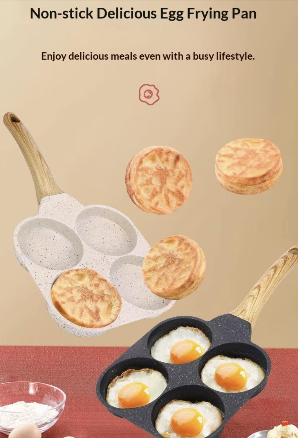 Sartén de cerámica con 4 cavidades - mango madera miniatura 8