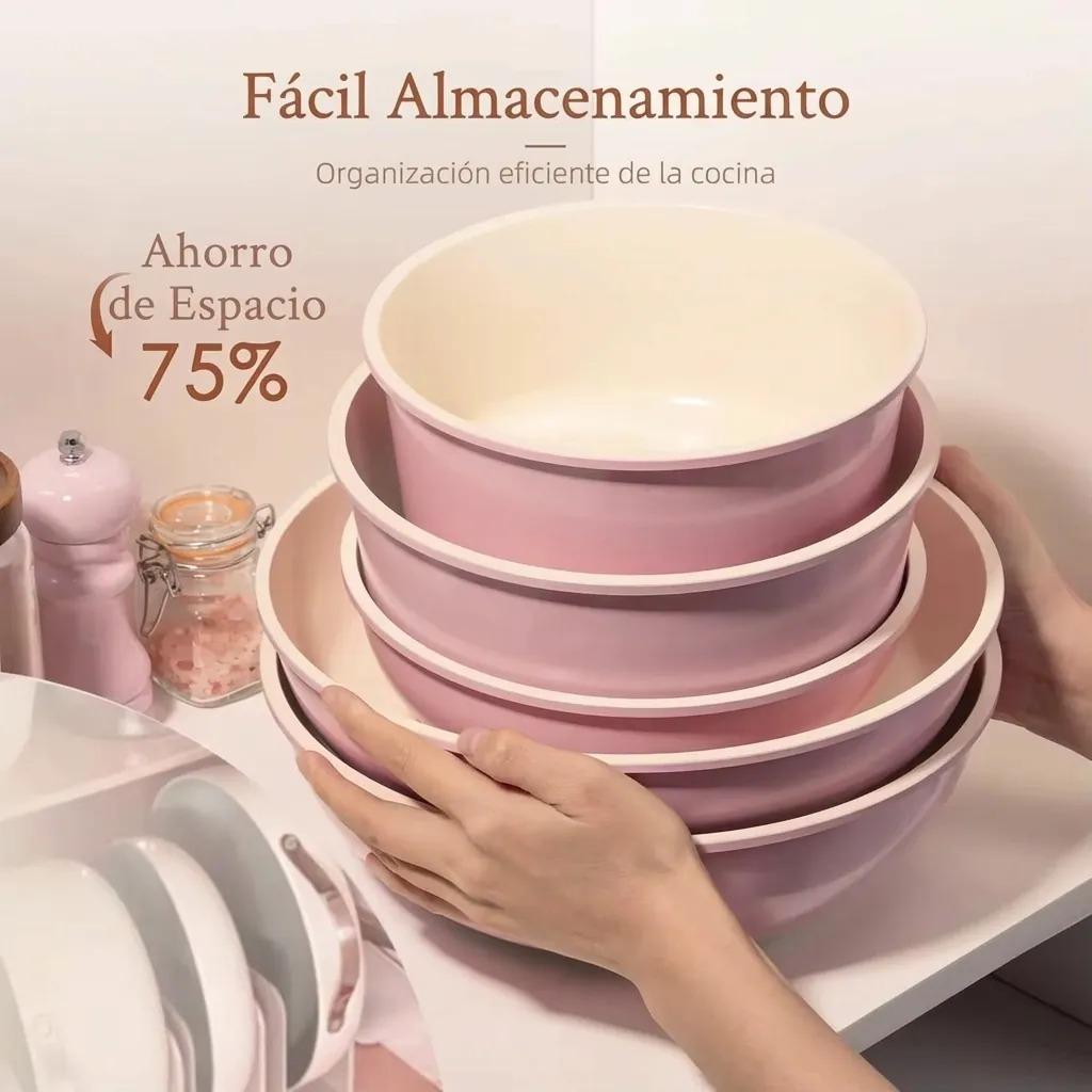 Set de batería rosa con mango desmontable - 17 piezas - imagen 1
